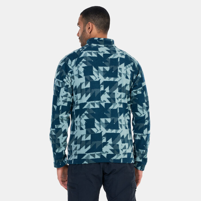 Columbia Men's Fast Trek™ Printed Sweatshirt Blue Columbia Men's Fast Trek™ Printed Sweatshirt Blue image number 1