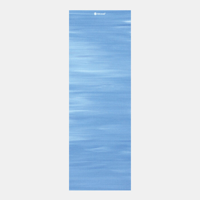 Gaiam Tie-Dye Yoga Mat (4mm) Blue image number 1