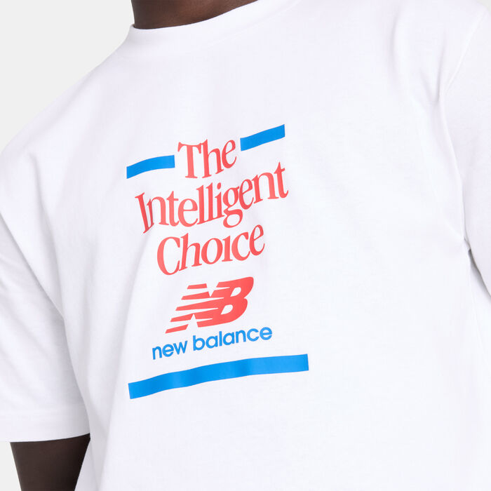 New Balance Men's Athletics Choice T-Shirt White New Balance Men's Athletics Choice T-Shirt White image number 3