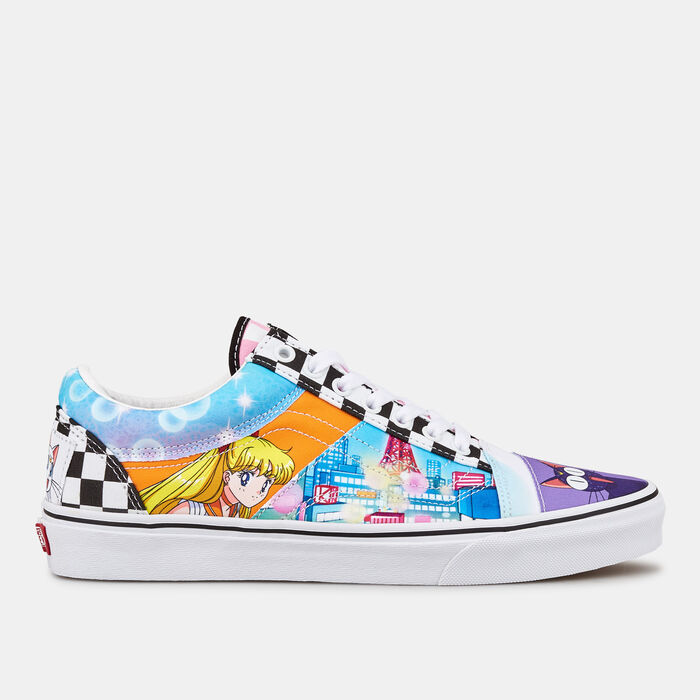 Vans Pretty Guardian Sailor Moon Patchwork Old Skool Unisex Shoe Multi Vans Pretty Guardian Sailor Moon Patchwork Old Skool Unisex Shoe Multi image number 0