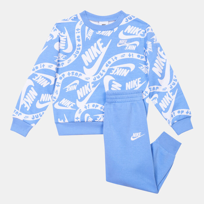 Nike Kids' Sportswear Club Allover Print Set Blue Nike Kids' Sportswear Club Allover Print Set Blue image number 0
