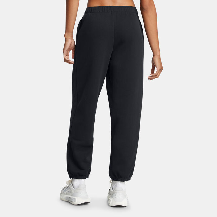 Under Armour Women's Icon Terry Sweatpants Black Under Armour Women's Icon Terry Sweatpants Black image number 1