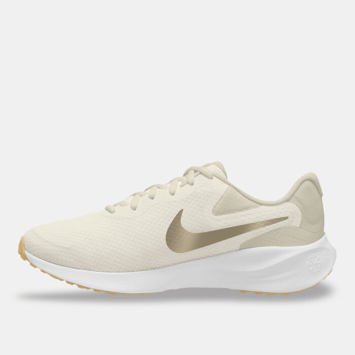 Nike Women's Revolution 7 Road Running Shoes Ivory Nike Women's Revolution 7 Road Running Shoes Ivory image number 1