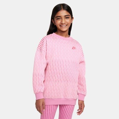 Nike Kids' Sportswear Club Fleece Sweatshirt (Older Kids) Pink Nike Kids' Sportswear Club Fleece Sweatshirt (Older Kids) Pink