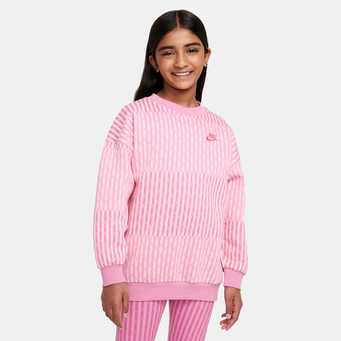 Nike Kids' Sportswear Club Fleece Sweatshirt (Older Kids) Pink Nike Kids' Sportswear Club Fleece Sweatshirt (Older Kids) Pink image number 0