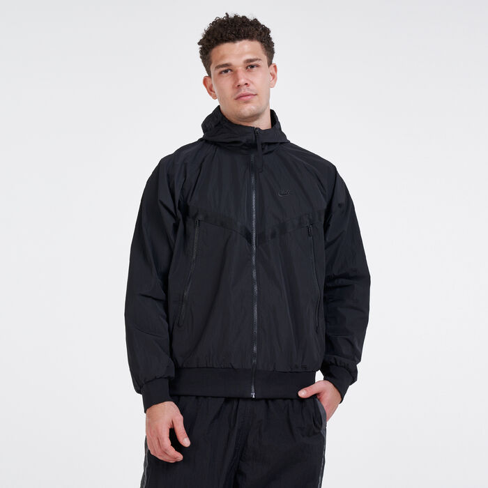 Nike Men's Sportswear Windrunner Hooded Jacket Black Nike Men's Sportswear Windrunner Hooded Jacket Black image number 0