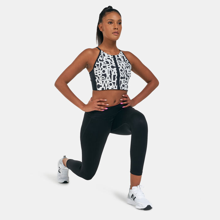 New Balance Women's Relentless Printed Crop Top Multi New Balance Women's Relentless Printed Crop Top Multi image number 2