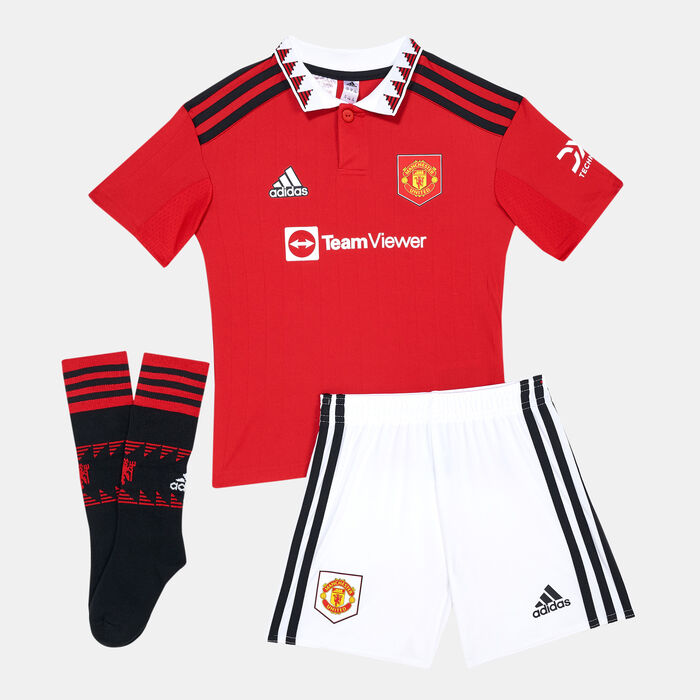 adidas Kids' Manchester United Home Mini Set - 2022/23 Red adidas Kids' Manchester United Home Mini Set - 2022/23 Red image number 0