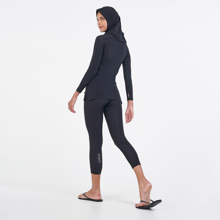 COEGA Kids' Modest 3-Piece Swimsuit Black COEGA Kids' Modest 3-Piece Swimsuit Black image number 1