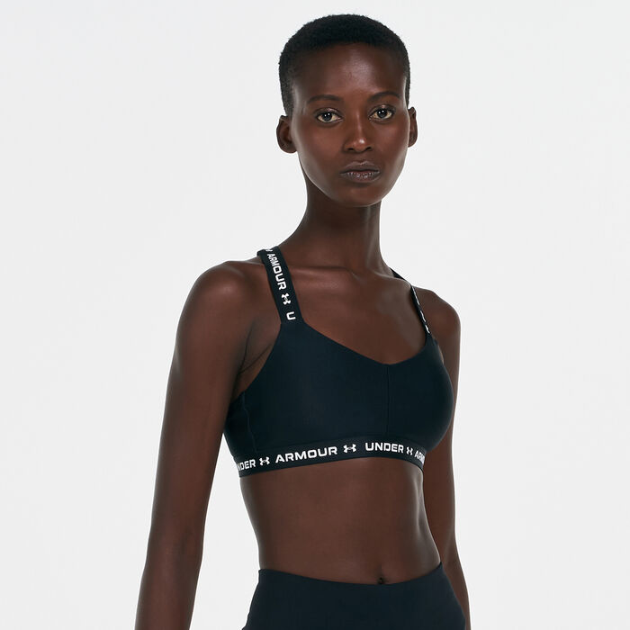 Under Armour Women's Crossback Sports Bra Black Under Armour Women's Crossback Sports Bra Black image number 0