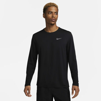 Nike Men's Miler Dri-FIT UV Running Top Black