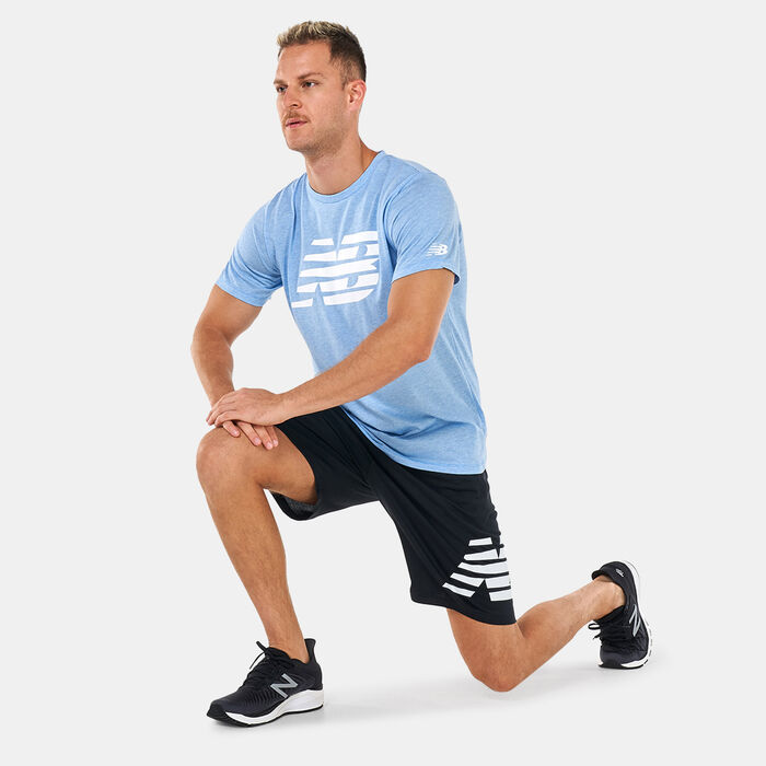 New Balance Men's Heathertech Shorts Black New Balance Men's Heathertech Shorts Black image number 2
