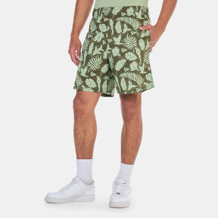 New Era Men's Allover Print Woven Shorts Green New Era Men's Allover Print Woven Shorts Green image number 0