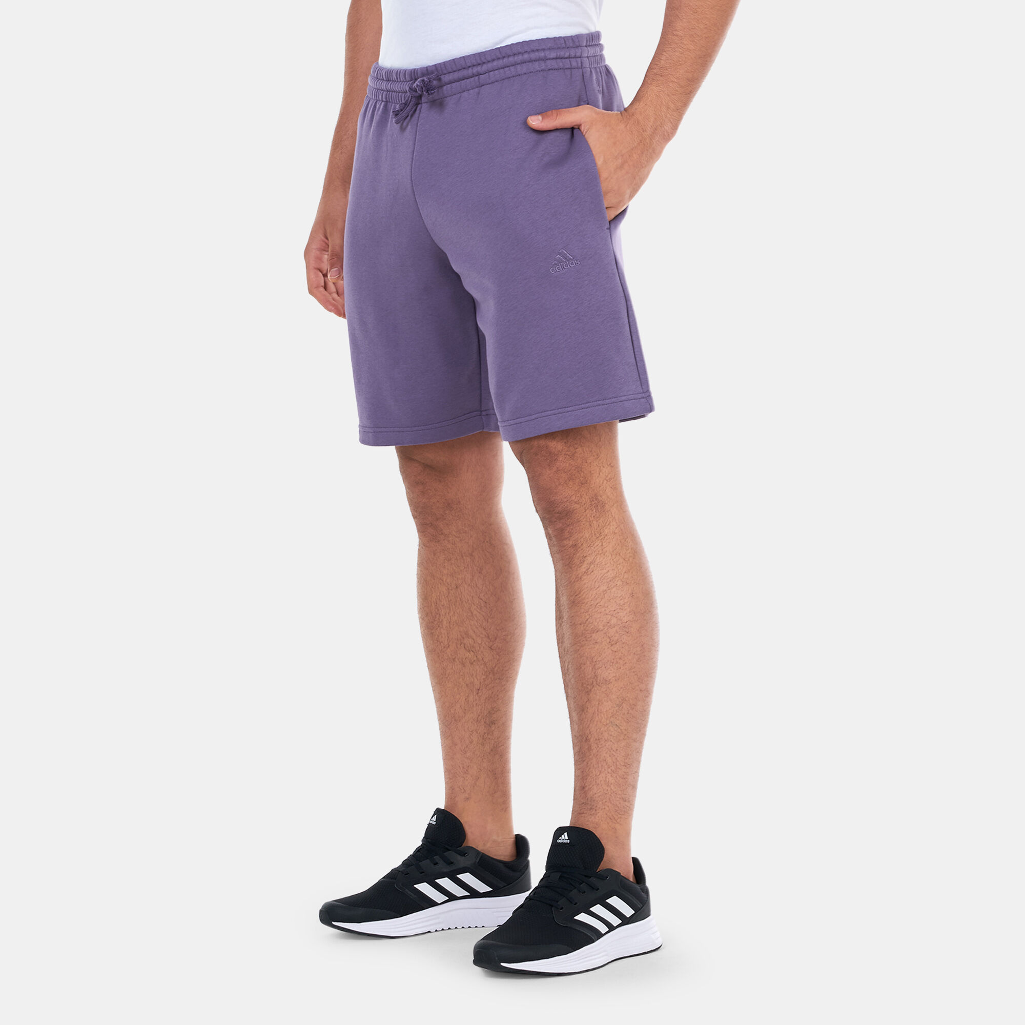 Adidas mens fleece shorts deals