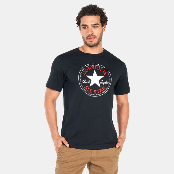 Converse Men's Go-To All Star Patch T-Shirt Black Converse Men's Go-To All Star Patch T-Shirt Black image number 0
