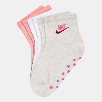 Nike Kids' Gripper Socks - 3 Pack (Baby and Toddler) Beige Nike Kids' Gripper Socks - 3 Pack (Baby and Toddler) Beige