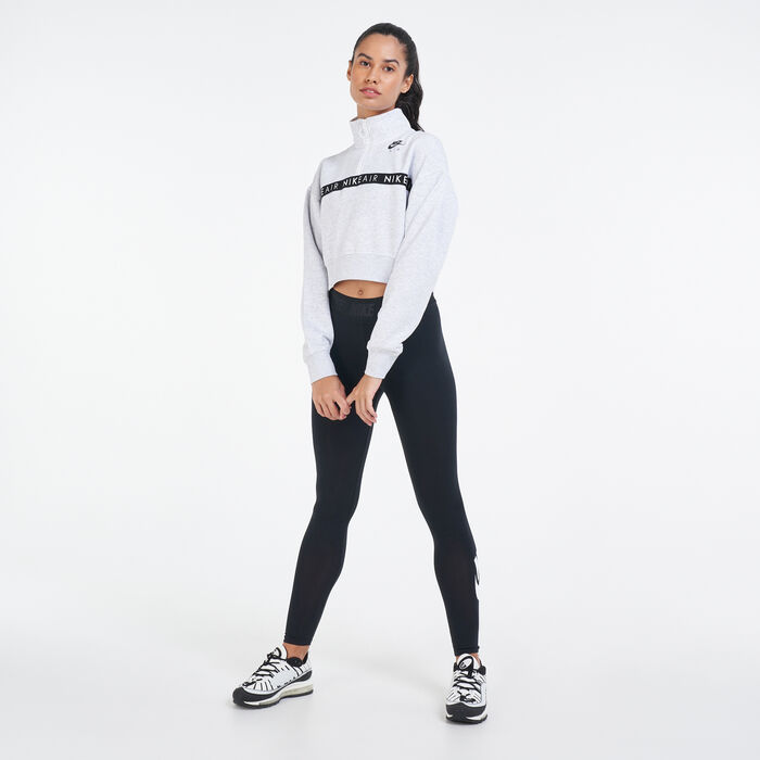 Nike Women's Air 1/2-Zip Top Jacket Beige Nike Women's Air 1/2-Zip Top Jacket Beige image number 2