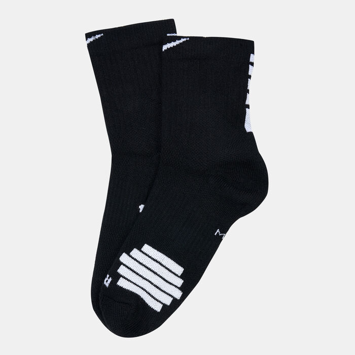 Nike Elite Mid Basketball Socks Black image number 0