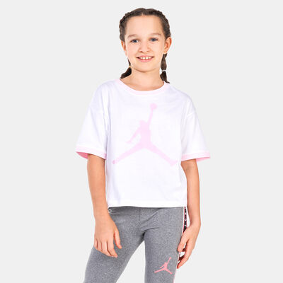 Jordan Kids; Essentials Ringer T-Shirt (Older Kids) Pink