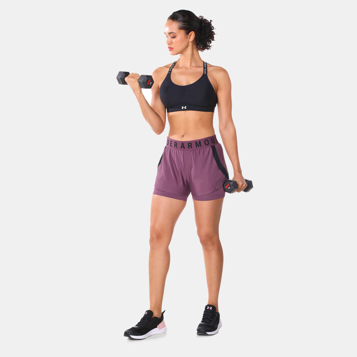 Under Armour Women's Infinity Mid Covered Medium-Support Training Sports Bra Black Under Armour Women's Infinity Mid Covered Medium-Support Training Sports Bra Black image number 2
