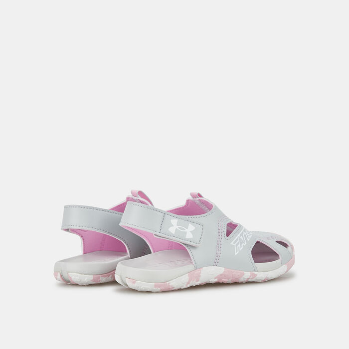 Under Armour Kids' UA Fat Tire Defender Sandals Grey Under Armour Kids' UA Fat Tire Defender Sandals Grey image number 2
