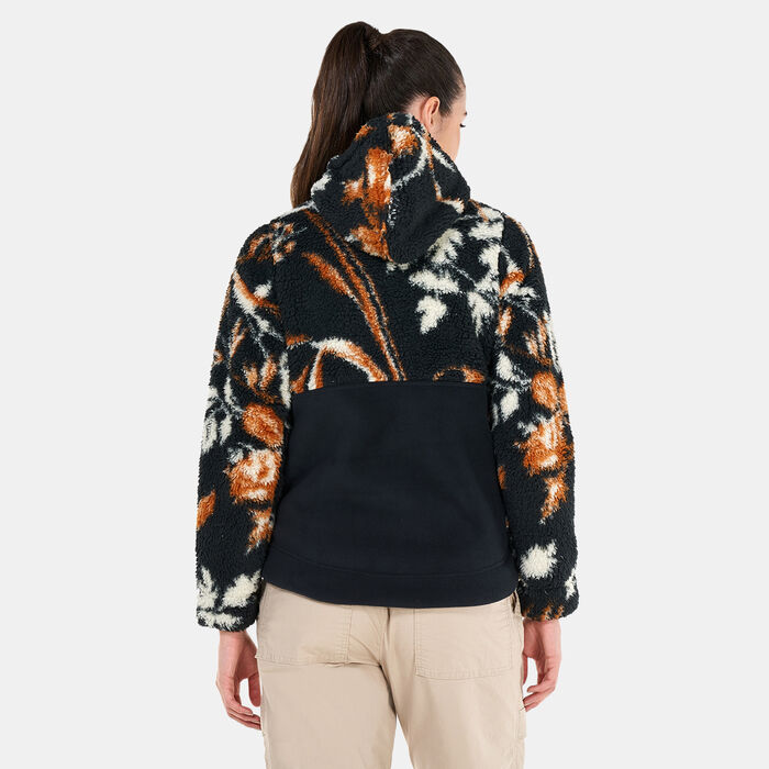 Columbia Women's Winter Pass™ Sherpa Hooded Full Zip Jacket Black Columbia Women's Winter Pass™ Sherpa Hooded Full Zip Jacket Black image number 1