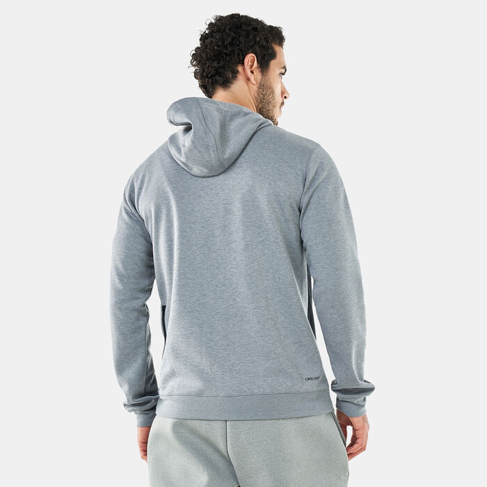 Jordan Men's Dri-FIT Air Statement Fleece Full-Zip Hoodie Grey Jordan Men's Dri-FIT Air Statement Fleece Full-Zip Hoodie Grey image number 1