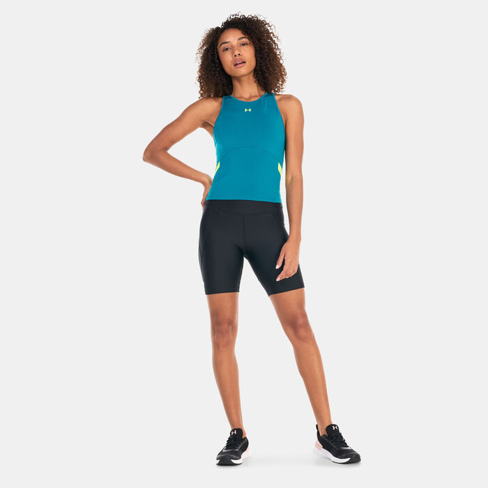 Under Armour Women's Armour Mesh Tank Top Green Under Armour Women's Armour Mesh Tank Top Green image number 2