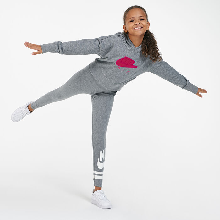 Nike Kids' Air Sportswear Hoodie (Older Kids) Grey image number 2