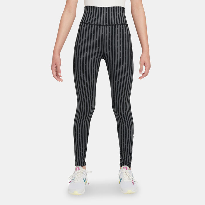 Nike Kids' One Dri-FIT Leggings (Older Kids) Black Nike Kids' One Dri-FIT Leggings (Older Kids) Black image number 0