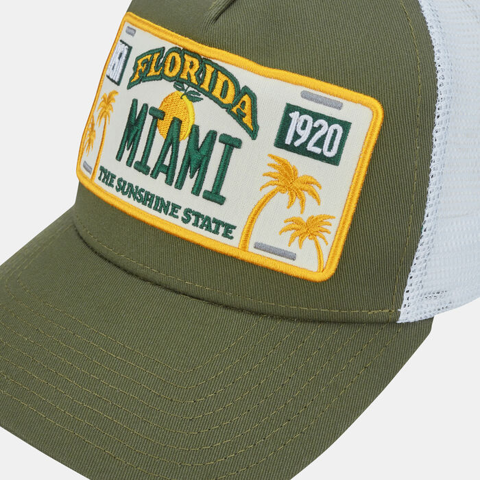 New Era Men's License Plate Trucker Cap Green New Era Men's License Plate Trucker Cap Green image number 2