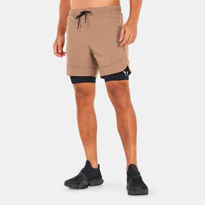 SQUATWOLF Men's Limitless 2-in-1 Shorts Brown SQUATWOLF Men's Limitless 2-in-1 Shorts Brown