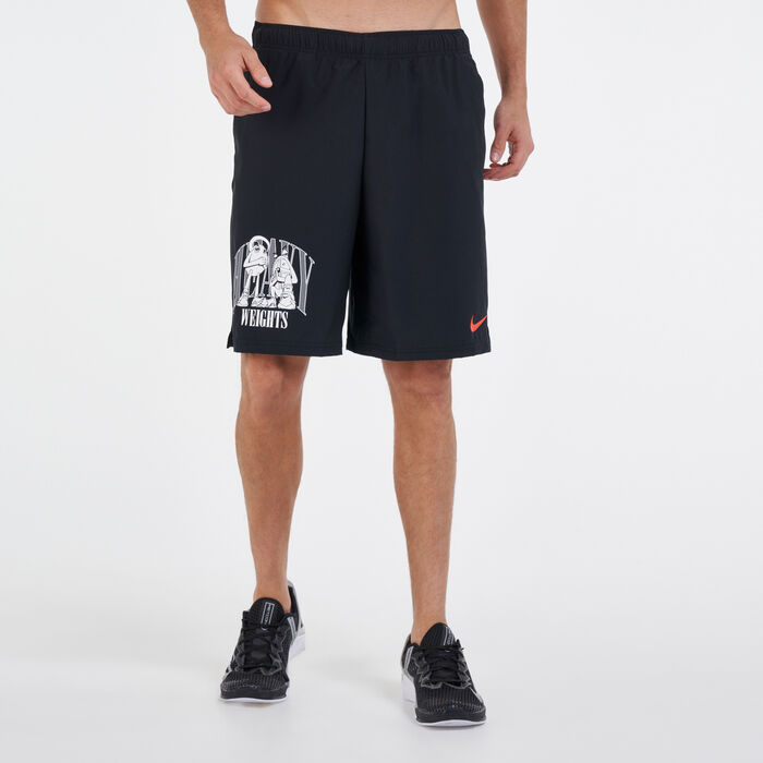 Nike Men's Dri-FIT Woven Graphic Training Shorts Black Nike Men's Dri-FIT Woven Graphic Training Shorts Black image number 0