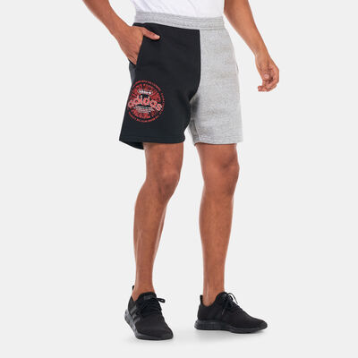 adidas Originals Men's Blocked Fleece Shorts Grey