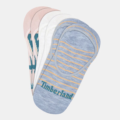 Timberland Women's Tropics No-Show Socks (3 Pack) Pink