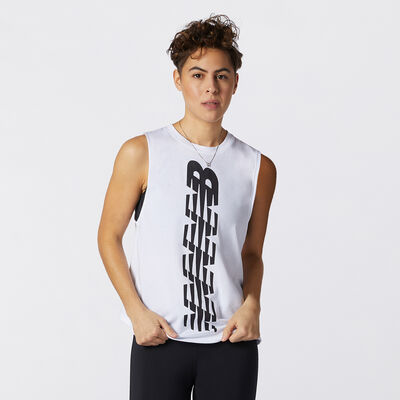 New Balance Women's Relentless Tank Top White