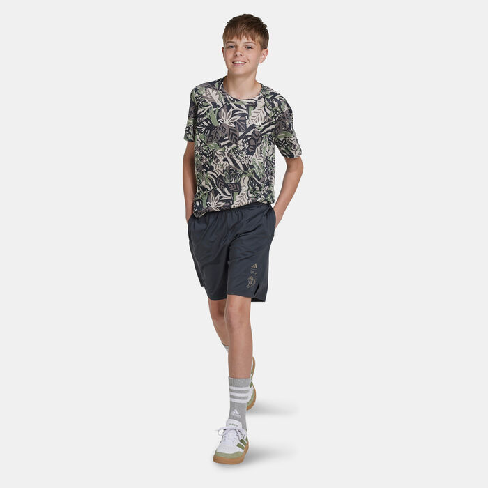 adidas Kids' Disney Lion King Shorts (Older Kids) Grey adidas Kids' Disney Lion King Shorts (Older Kids) Grey image number 2