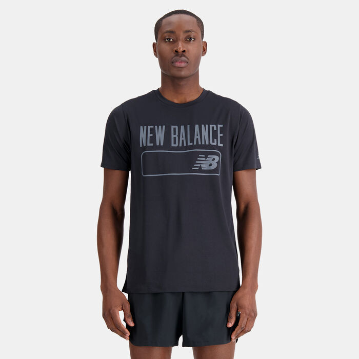 New Balance Men's Tenacity Graphic T-Shirt Black image number 0