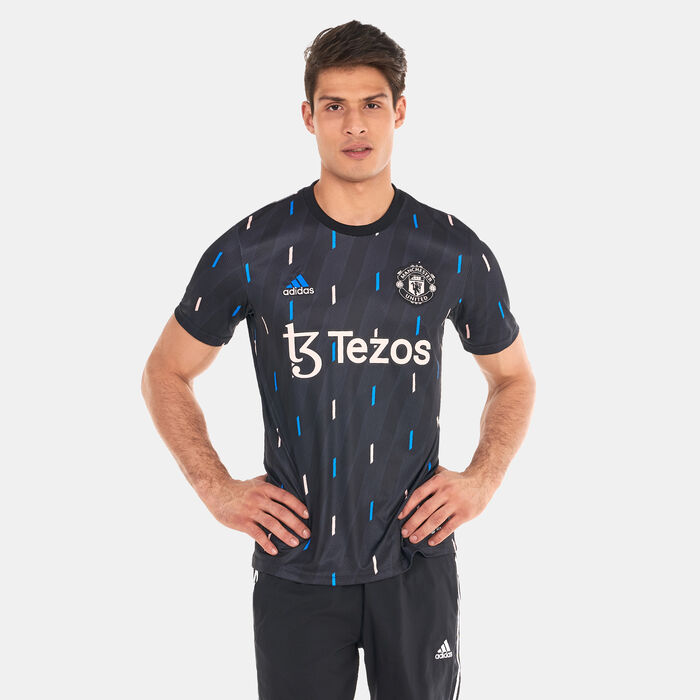 adidas Men's Manchester United Pre-Match Jersey Multi adidas Men's Manchester United Pre-Match Jersey Multi image number 0