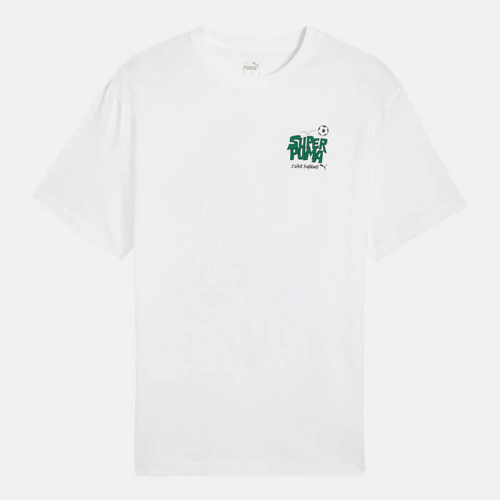 PUMA Men's Graphics Super T-Shirt White PUMA Men's Graphics Super T-Shirt White image number 0