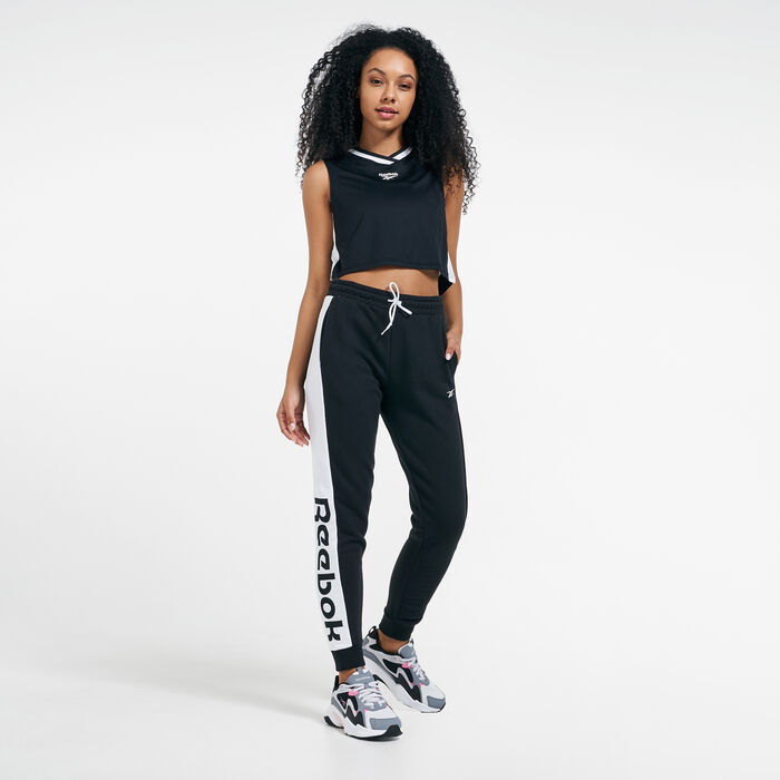 Reebok Women's Linear Logo Sweatpants Black Reebok Women's Linear Logo Sweatpants Black image number 2