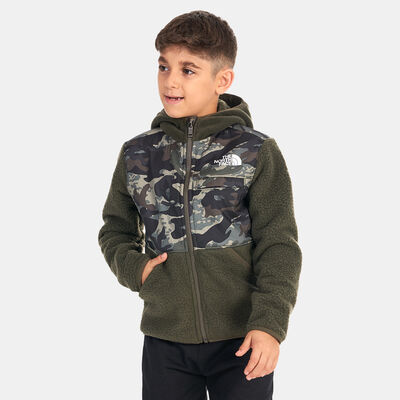 The North Face Kids' Forrest Full Zip Fleece Hooded Jacket Grey