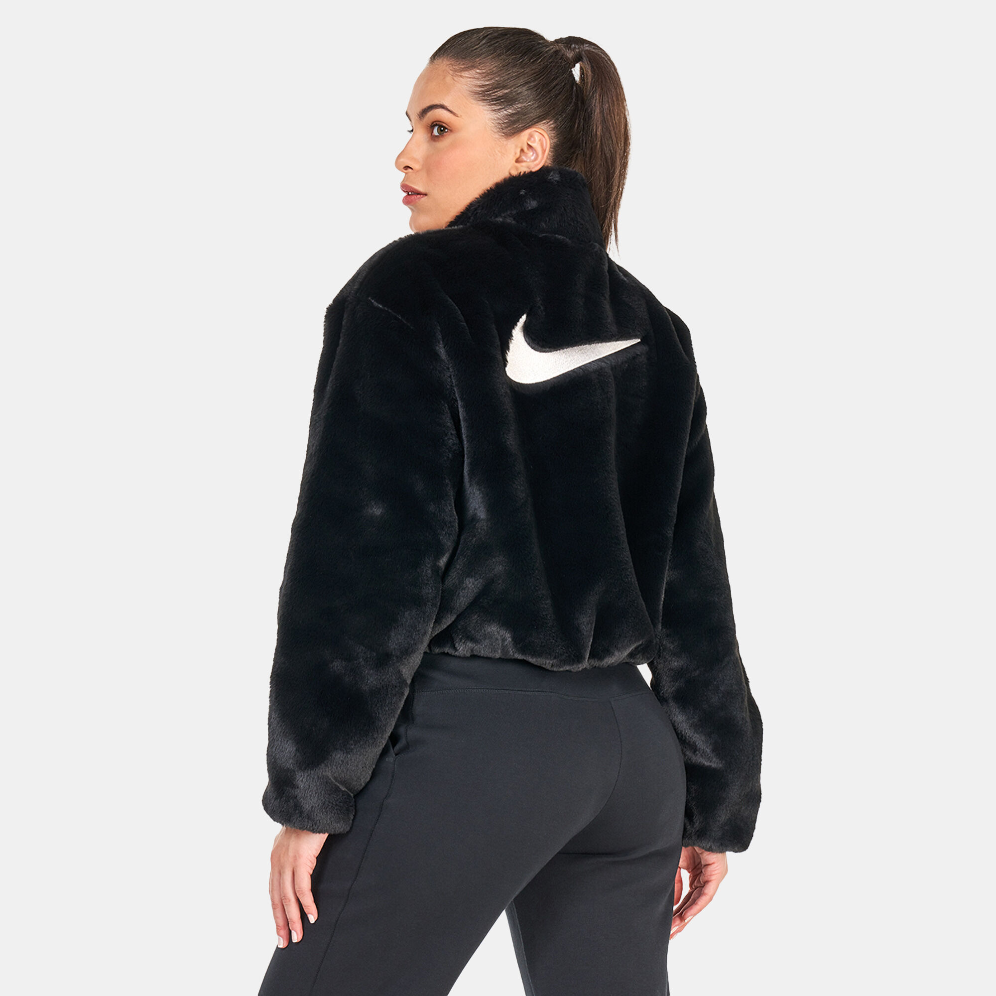 Nike women's sherpa bomber jacket clearance