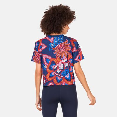 adidas Women's FARM Rio Graphic T-Shirt Blue