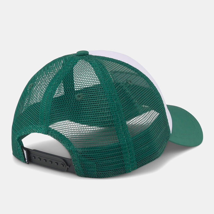 PUMA Men's Logo Trucker Hat White image number 1