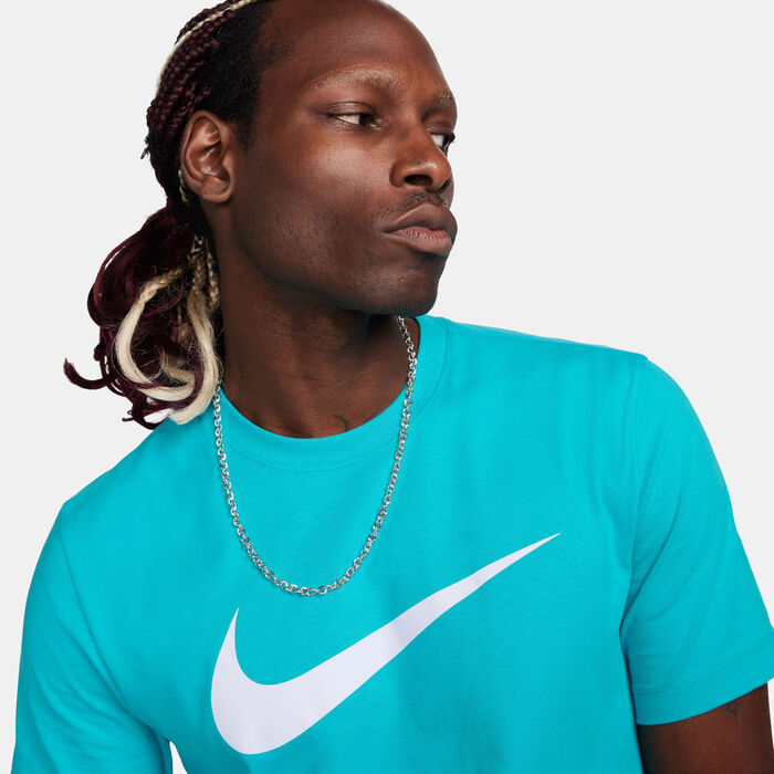 Nike Men's Sportswear Swoosh T-Shirt Blue Nike Men's Sportswear Swoosh T-Shirt Blue image number 3