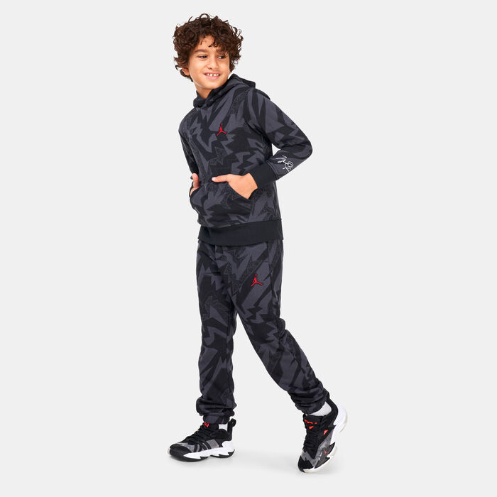 Jordan Kids' Essentials All Over Print Joggers (Older Kids) Black image number 2