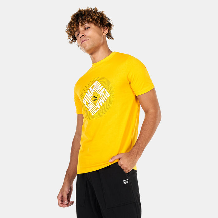 PUMA Men's SWxP Graphic T-Shirt yellow PUMA Men's SWxP Graphic T-Shirt yellow image number 0