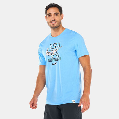 Nike Men's Dri-FIT T-Shirt Blue Nike Men's Dri-FIT T-Shirt Blue