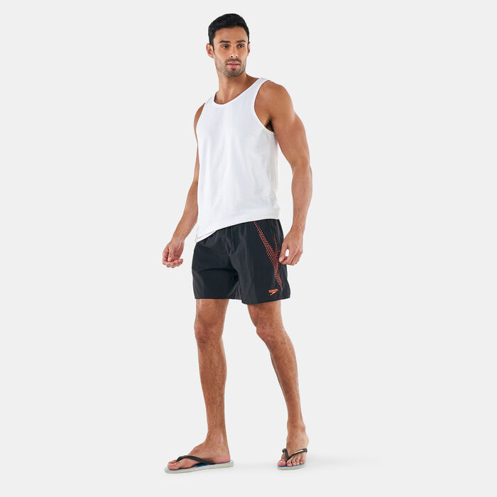 Speedo Men's Boom Logo 16" Swimming Water Shorts Black Speedo Men's Boom Logo 16" Swimming Water Shorts Black image number 4